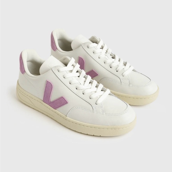 Veja Shoes - Veja Women's White and Purple Sneakers